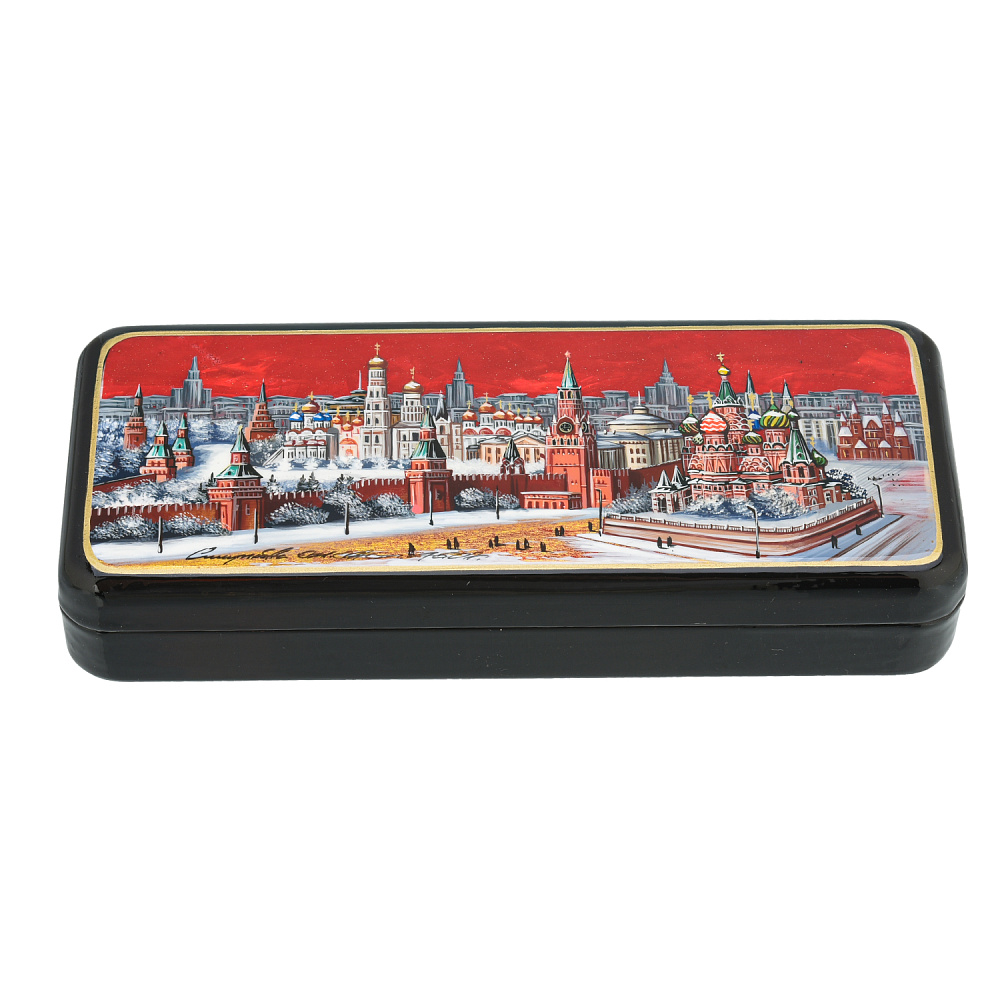 Шкатулка с художественной росписью «Москва» - интернет магазин Русь Велика я 