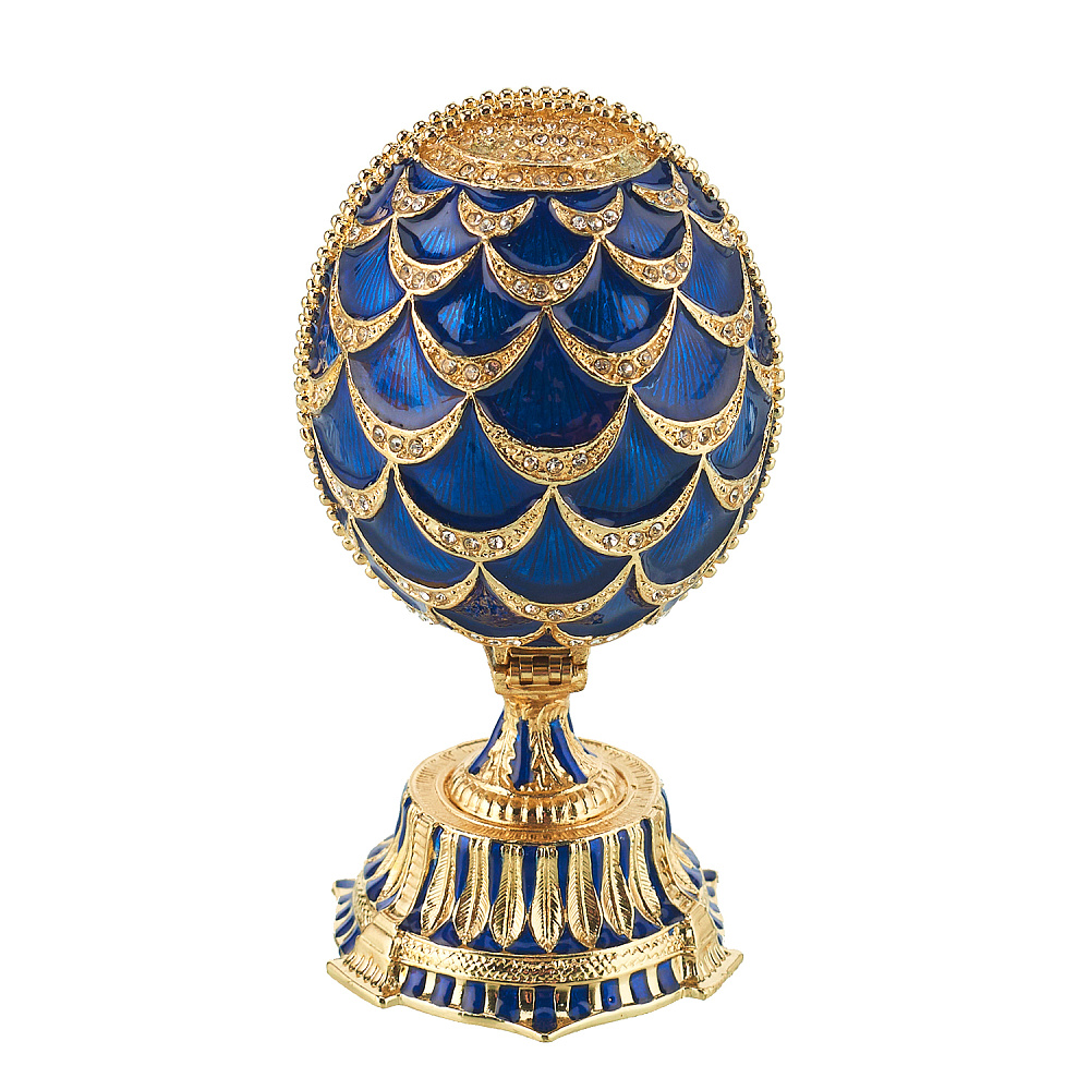 Пасхальное яйцо-шкатулка «Храм Василия Блаженного». Традиции Фаберже - интернет магазин Русь Велика я 