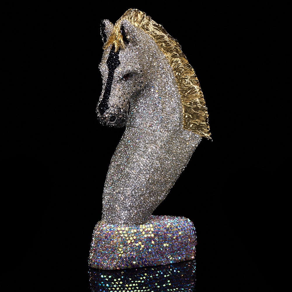 Лошадь Символ 2026 года. Скульптура со стразами «Конь» - интернет магазин Русь Велика я фото 2