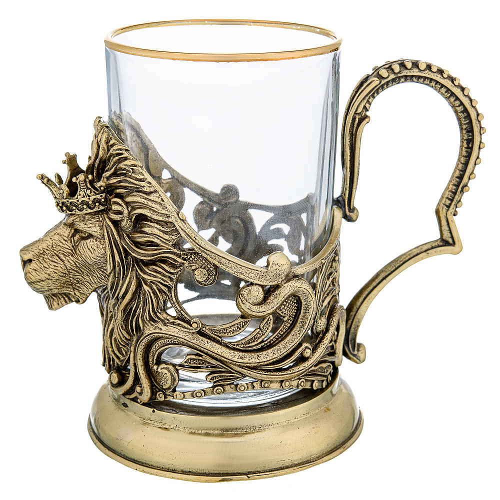 Подстаканник «Лев» - интернет магазин Русь Велика я фото 1