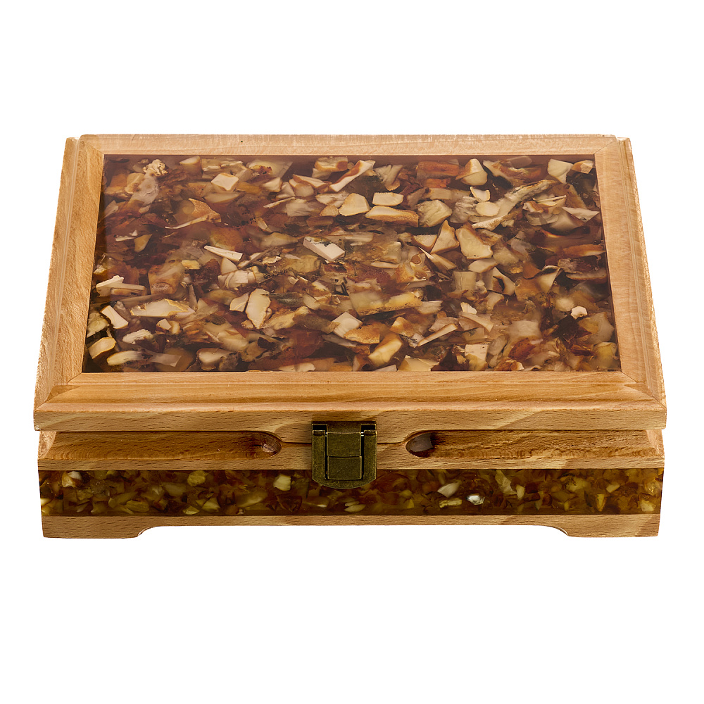 Домино в шкатулке из янтаря - интернет магазин Русь Велика я 