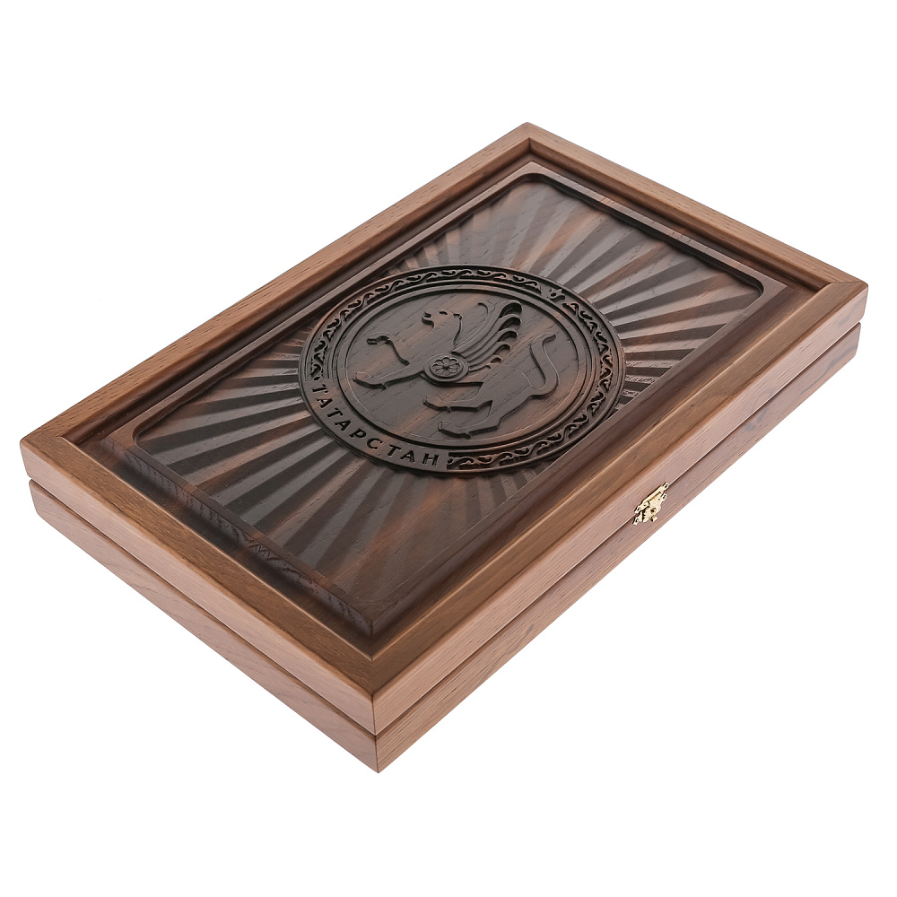 Нарды деревянные «Герб Татарстана» 36х23 см - интернет магазин Русь Велика я фото 1