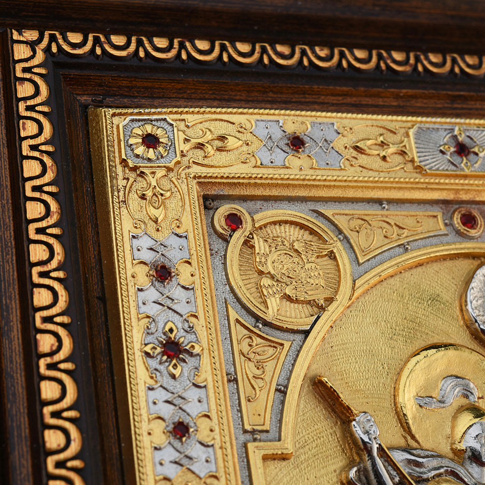 Икона «Георгий Победоносец». Гравюра Златоуст 31х26 см - интернет магазин Русь Велика я фото 3