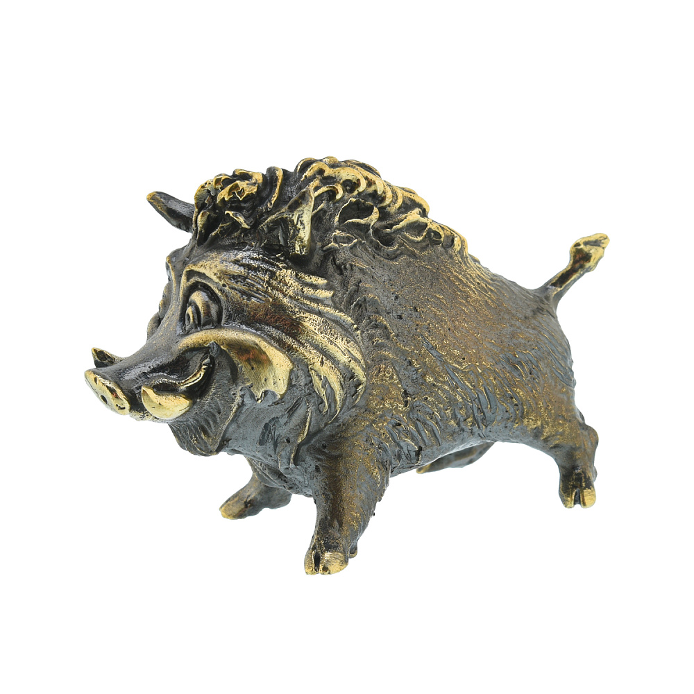 Бронзовая статуэтка «Веселый кабанчик» - интернет магазин Русь Велика я фото 2