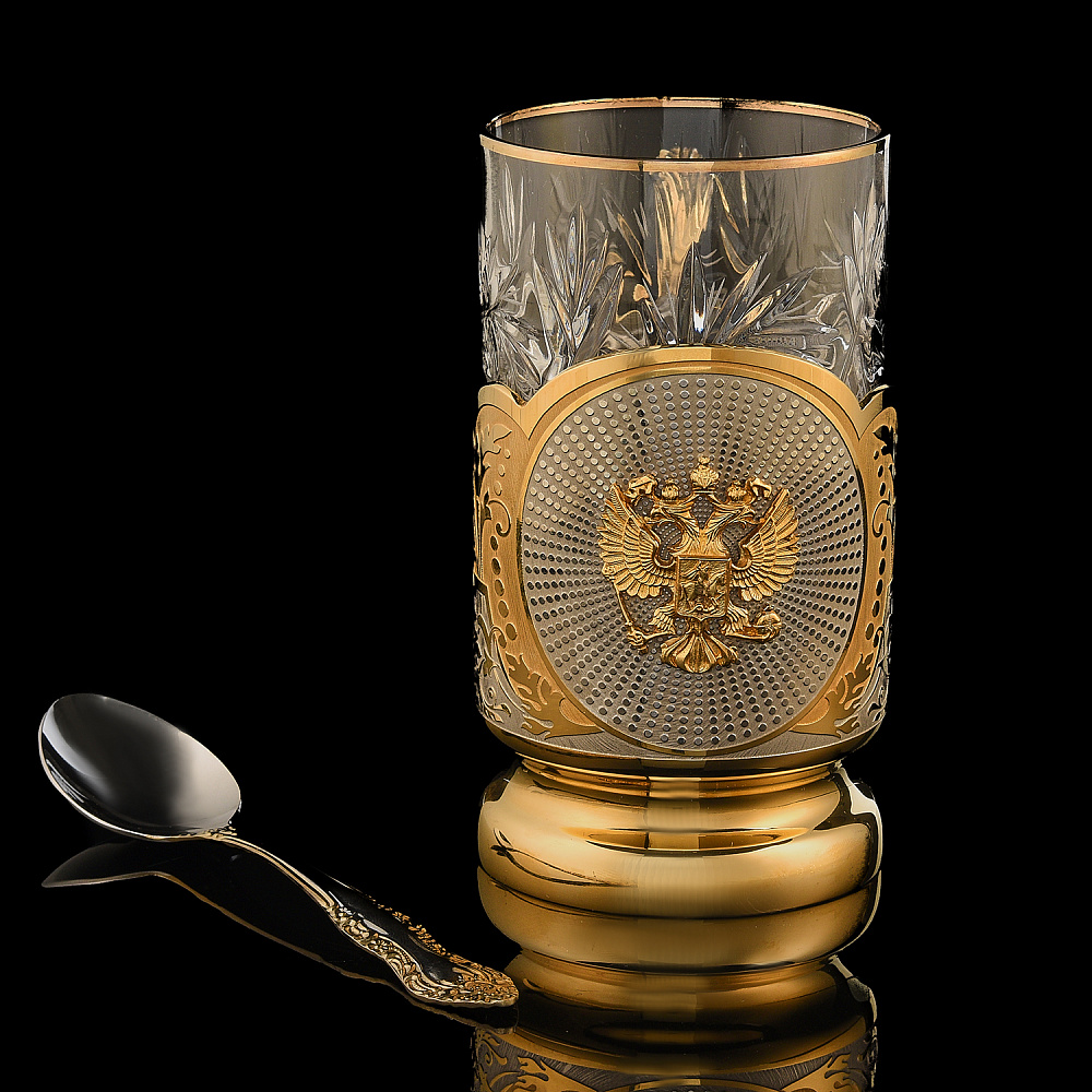 Подстаканник «Герб РФ». Златоуст - интернет магазин Русь Велика я 