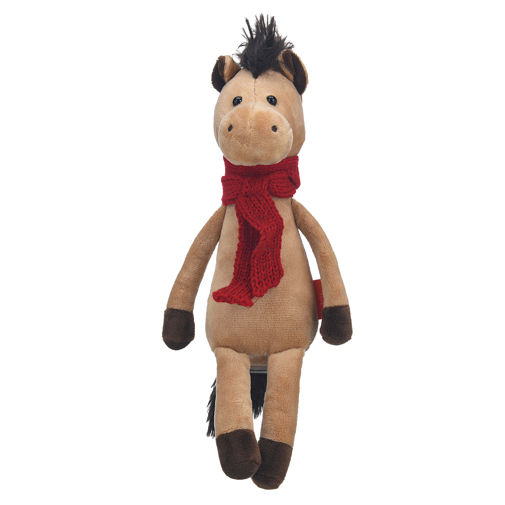 Лошадь Символ 2026 года. Мягкая игрушка «Конек Санек» - интернет магазин Русь Велика я 