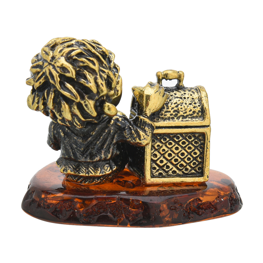 Статуэтка с янтарем «Домовенок богатство» - интернет магазин Русь Велика я фото 2