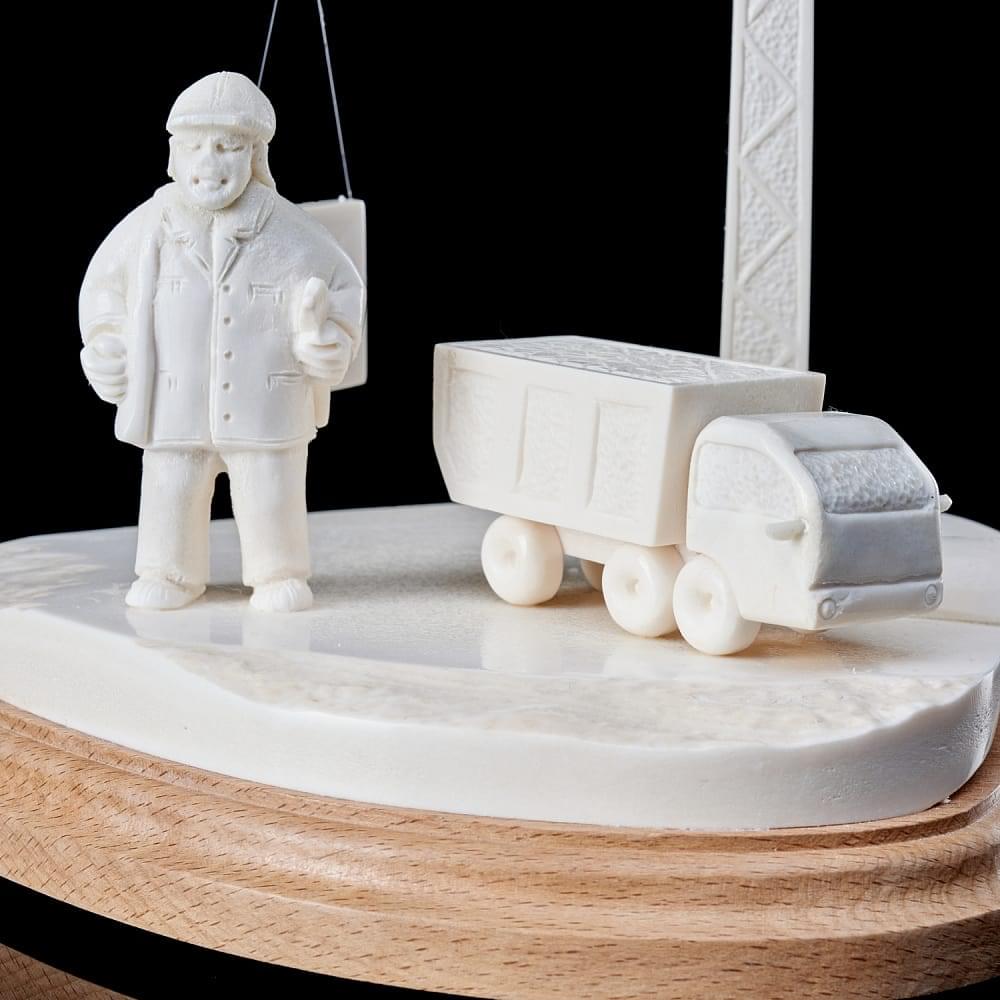 Композиция из рога лося «Строительный мастерок» - интернет магазин Русь Велика я фото 6