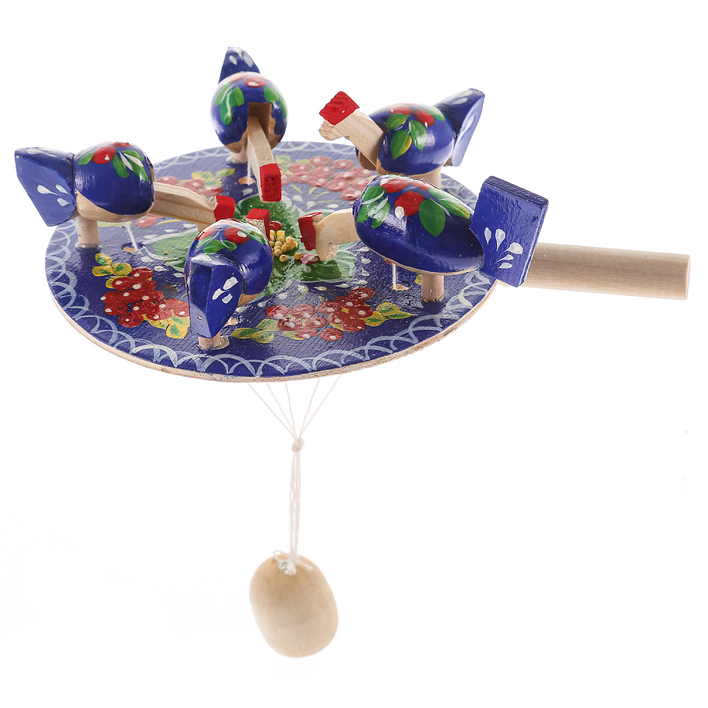 Деревянная игрушка «Курочки клюют зерно» - интернет магазин Русь Велика я 