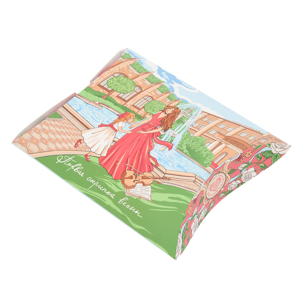 Платок шелковый «Первая скрипка весны» 90х90 см - интернет магазин Русь Велика я фото 3