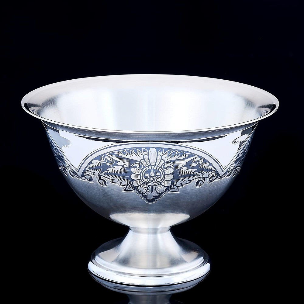 Икорница из серебра 925*. Вес 346 гр. - интернет магазин Русь Велика я фото 1