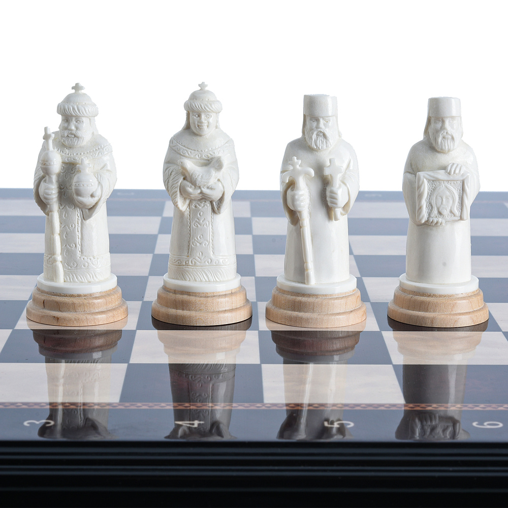 Шахматы с фигурами из кости «Куликово поле» 48х48 см - интернет магазин Русь Велика я фото 3