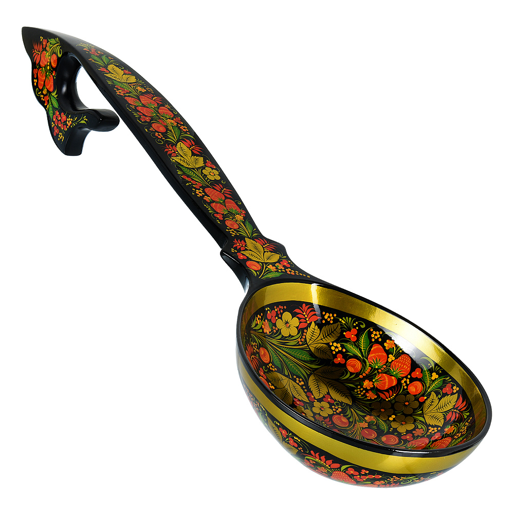Ложка-ковш «Престольная». Хохлома - интернет магазин Русь Велика я 