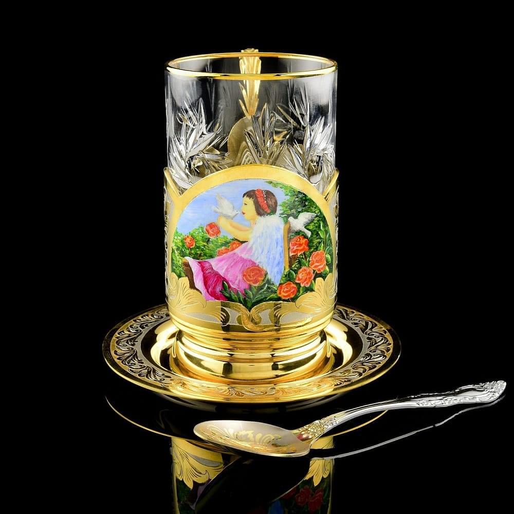 Подстаканник «Ангелочек». Златоуст - интернет магазин Русь Велика я 