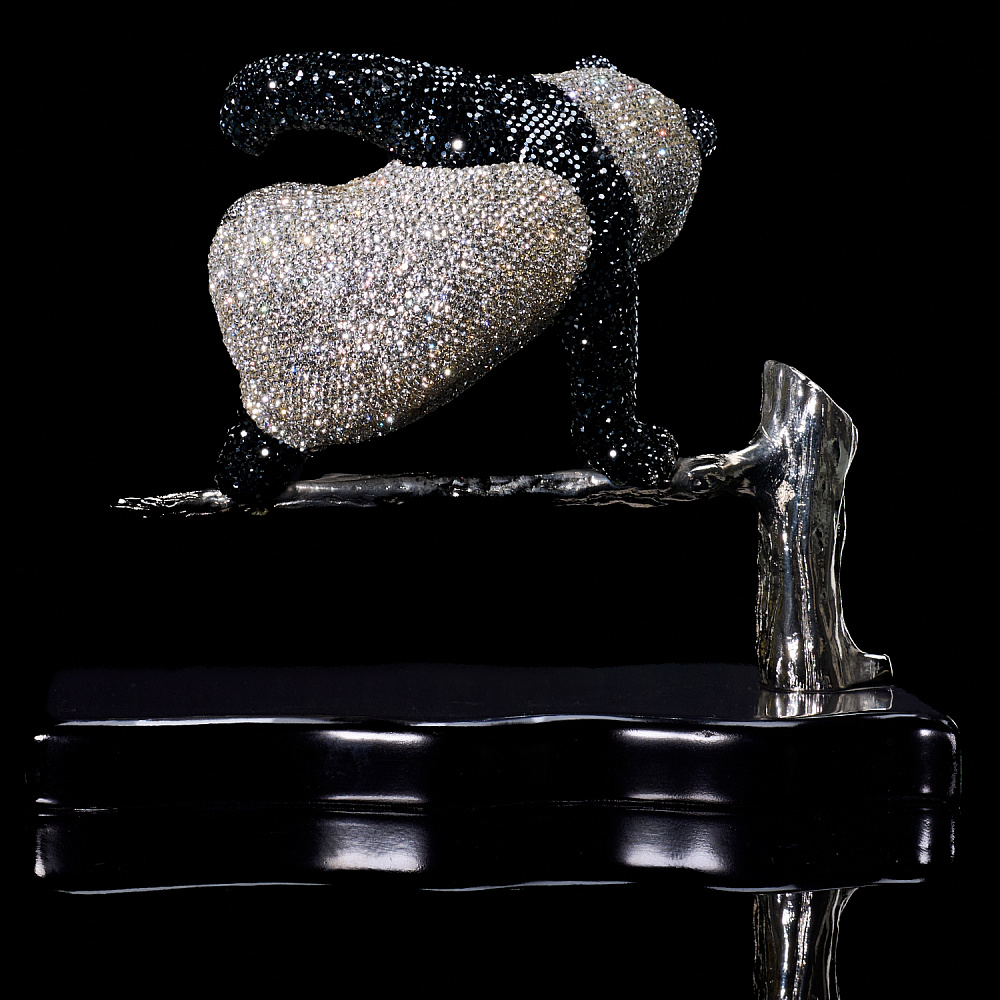 Статуэтка с хрустальными стразами «Панда» - интернет магазин Русь Велика я фото 3