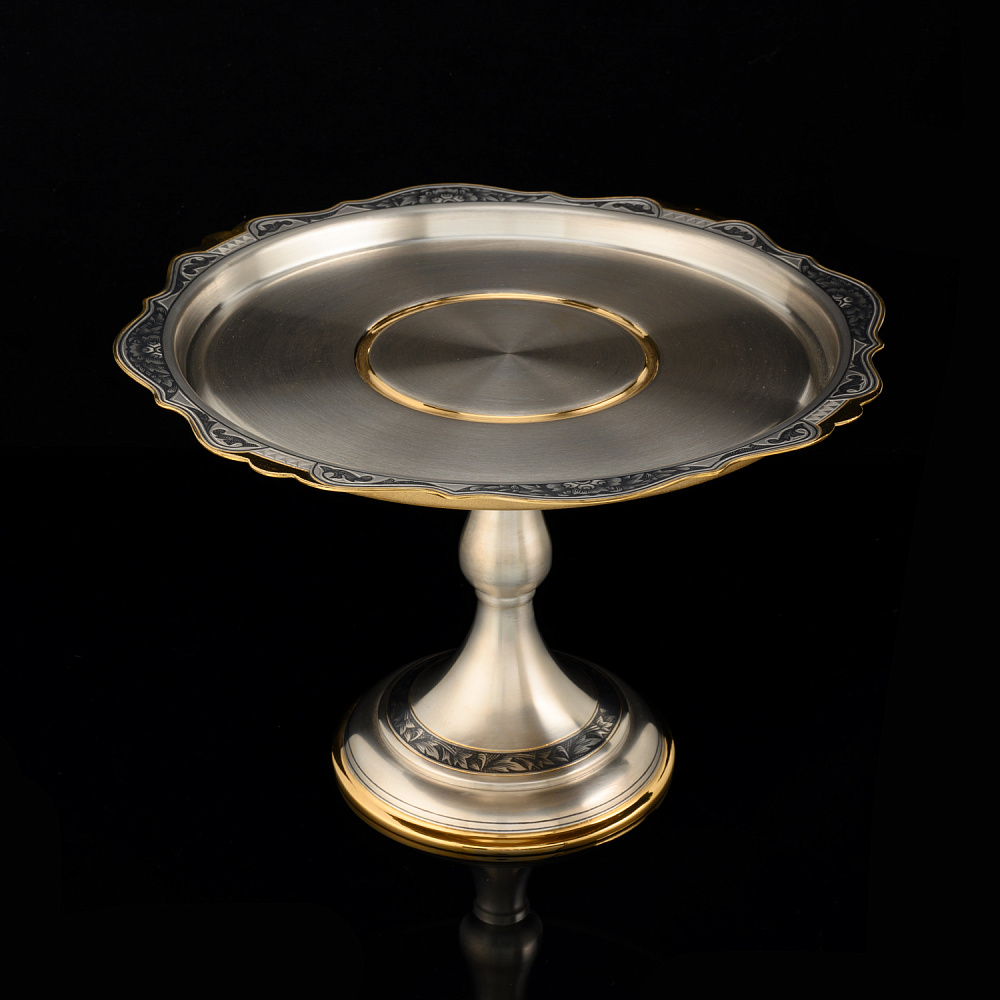 Ваза для торта из серебра 925* - интернет магазин Русь Велика я 