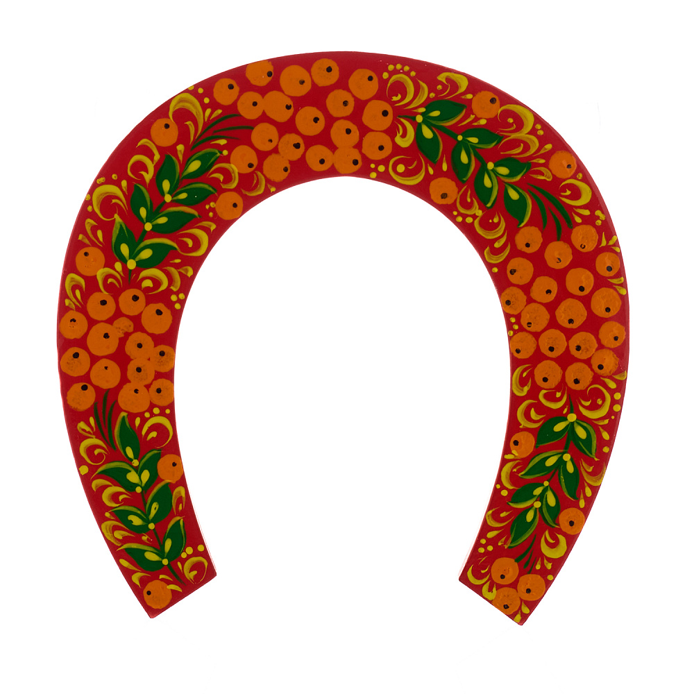 Подкова «На счастье». Хохлома - интернет магазин Русь Велика я 