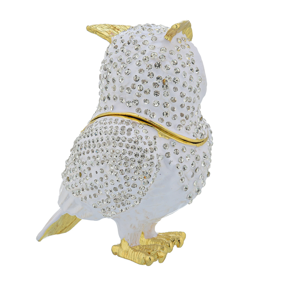 Шкатулка «Белая сова». Традиции Фаберже - интернет магазин Русь Велика я фото 1