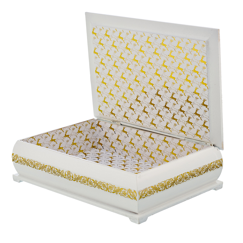 Шкатулка из папье-маше «Русская зима» - интернет магазин Русь Велика я фото 2