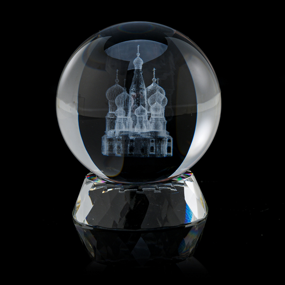 Лазерная графика. Статуэтка «Храм Василия Блаженного» - интернет магазин Русь Велика я 