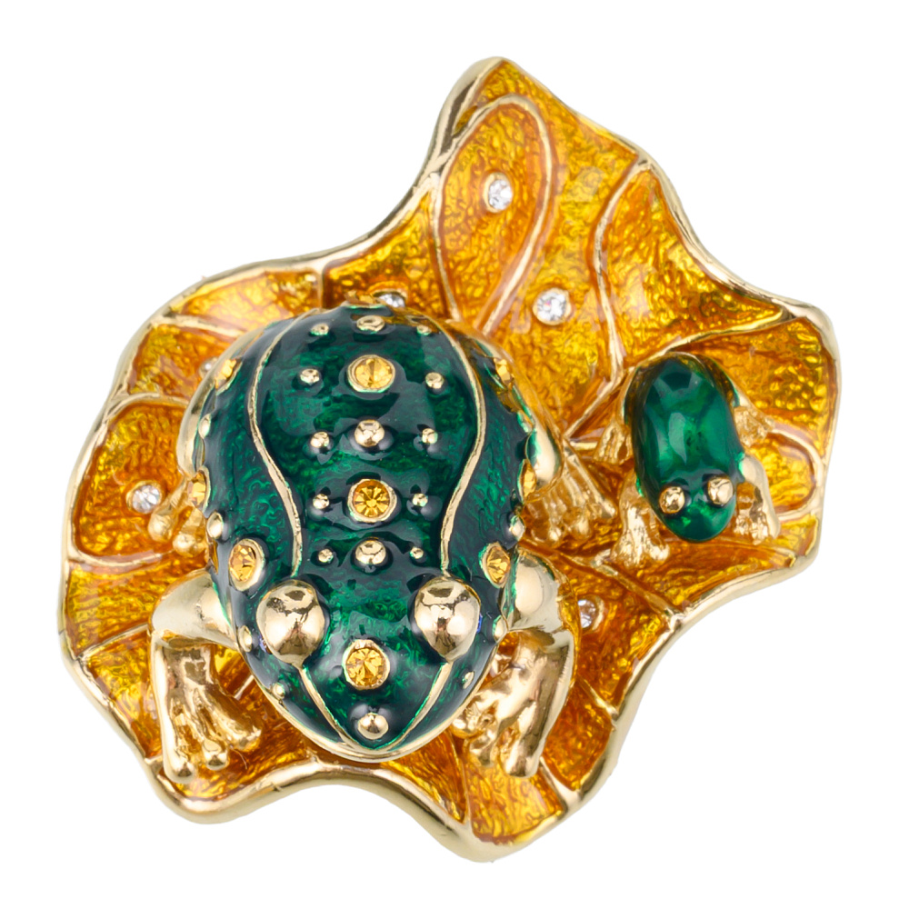 Статуэтка «Две лягушки». Традиции Фаберже - интернет магазин Русь Велика я фото 1