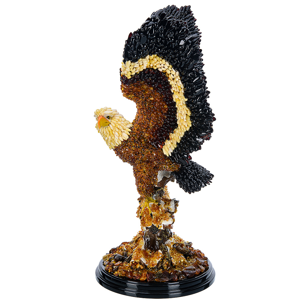 Скульптура из янтаря «Орел» - интернет магазин Русь Велика я фото 2