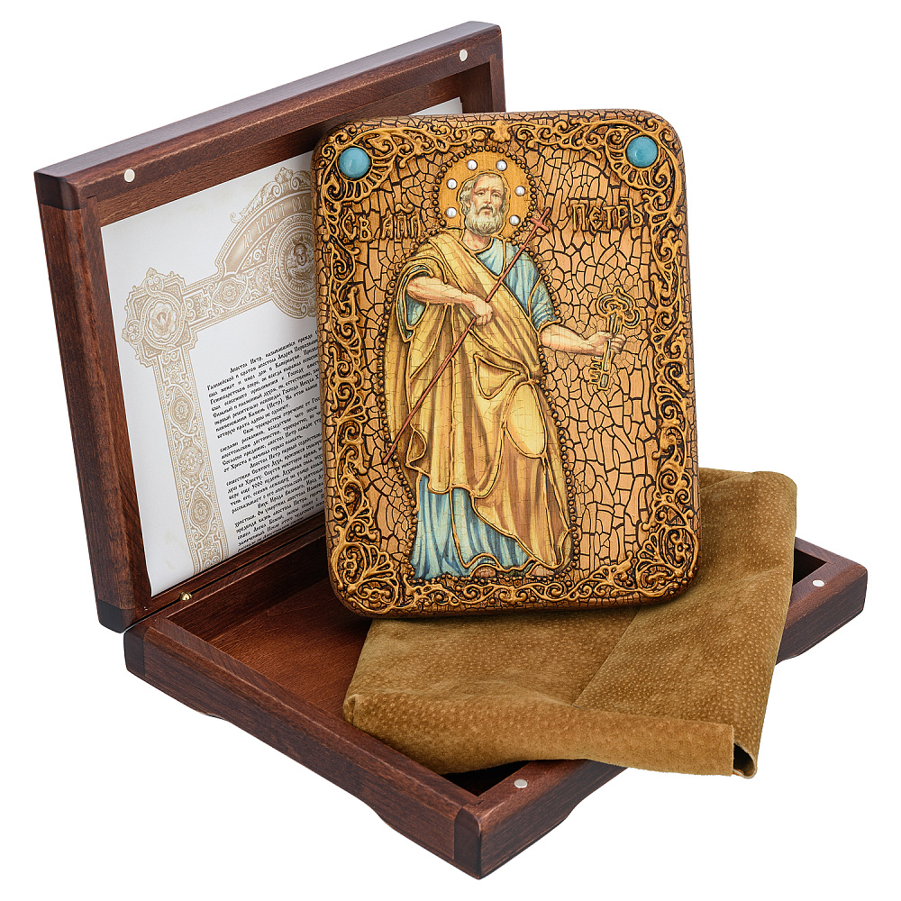 Икона «Первоверховный апостол Петр» 15х20 см - интернет магазин Русь Велика я фото 1