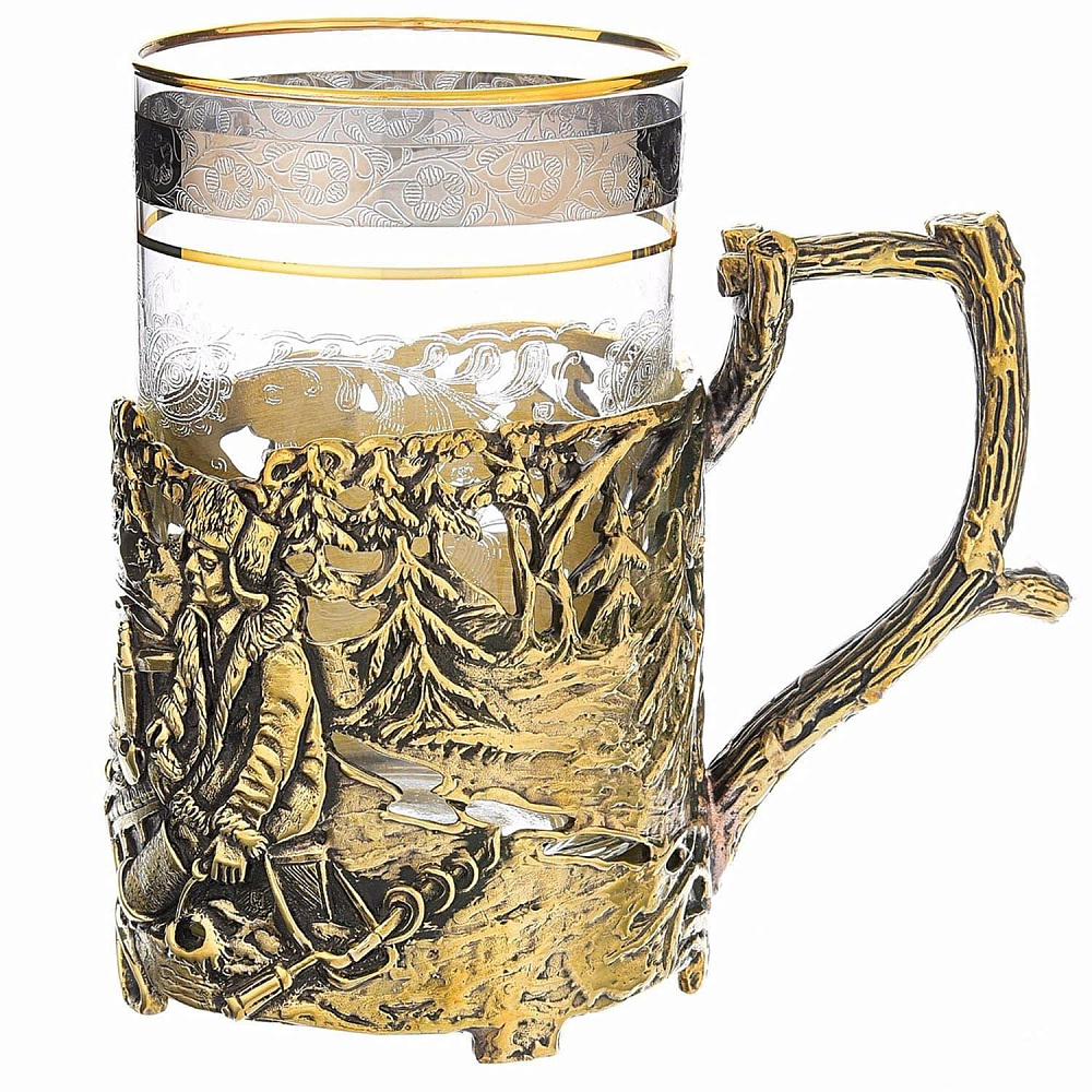 Подстаканник «Рыбалка зимой» - интернет магазин Русь Велика я фото 1