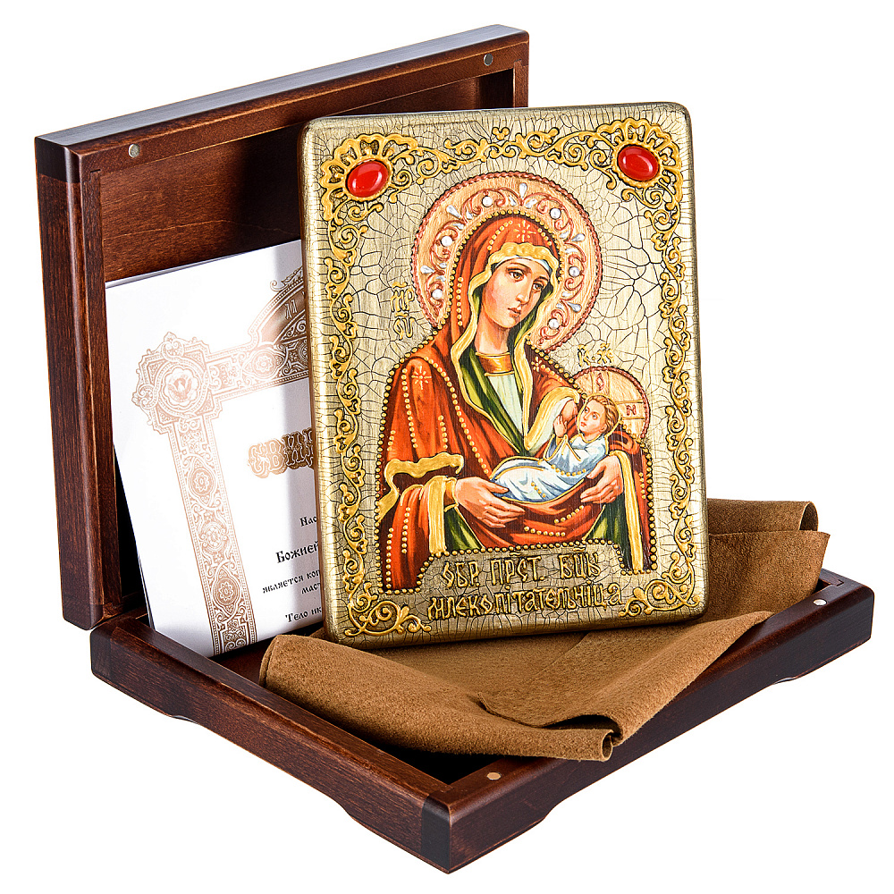 Икона «Божия Матерь Млекопитательница» 15 х 20 см - интернет магазин Русь Велика я фото 1