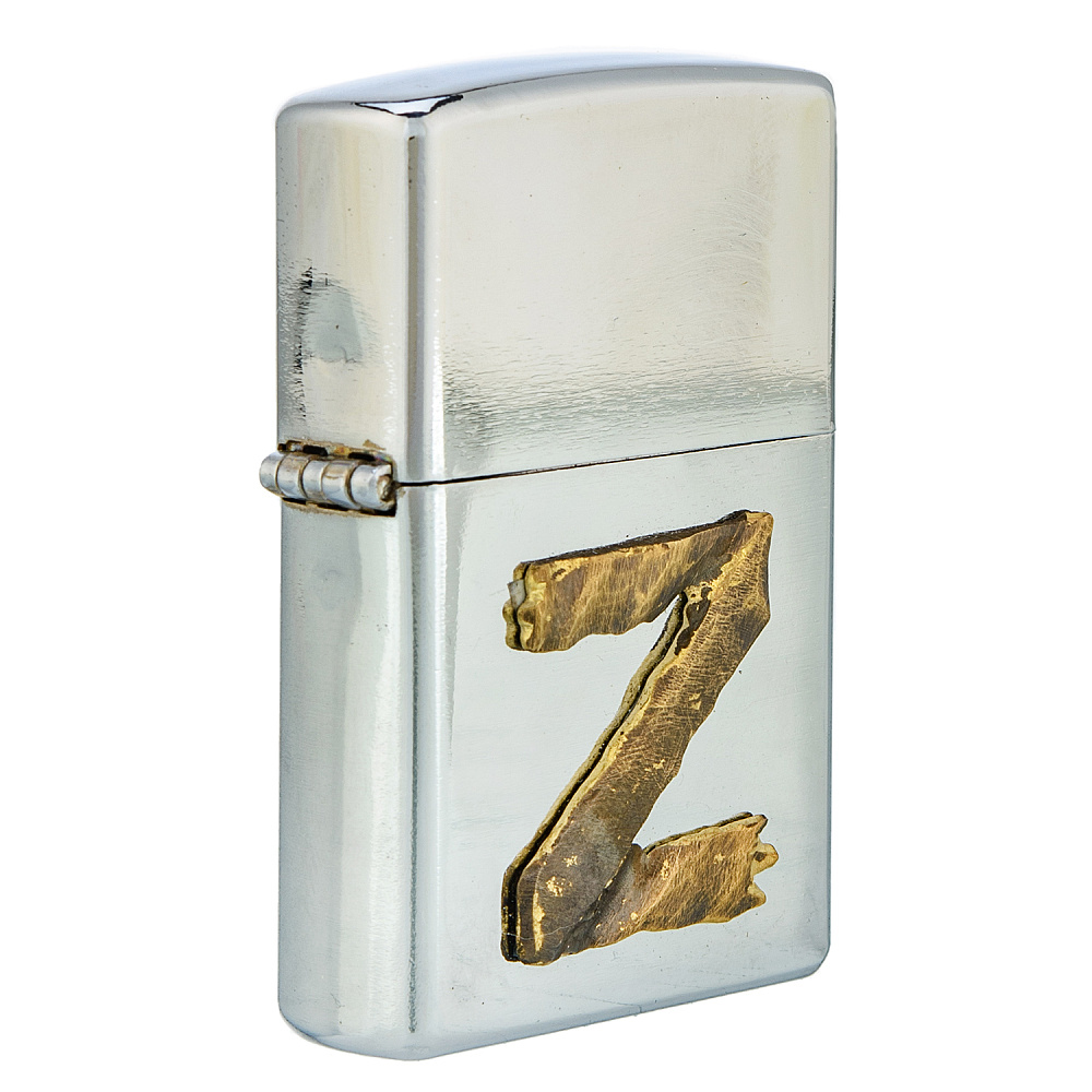 Зажигалка с бронзовой накладкой «Z» - интернет магазин Русь Велика я фото 1