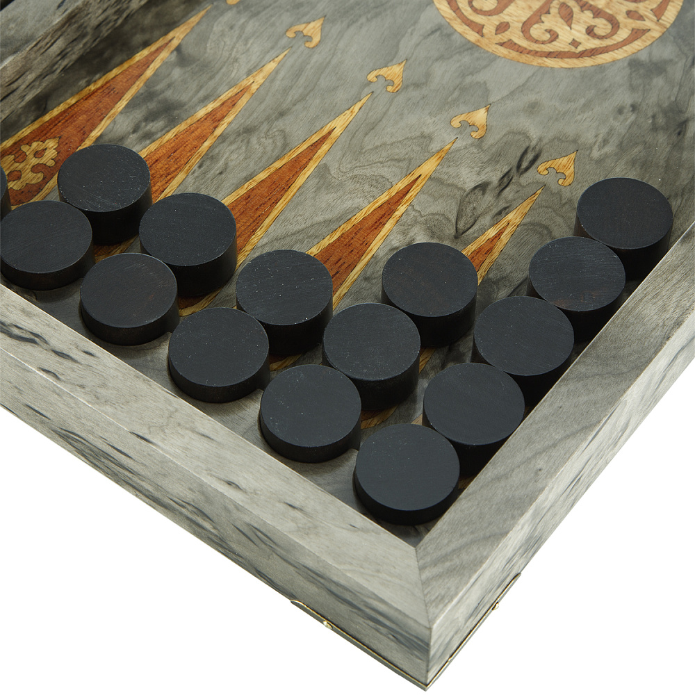 Нарды из карельской березы «Герб РФ» 42х21 см - интернет магазин Русь Велика я фото 4