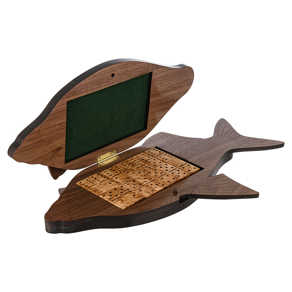 Домино из карельской березы «Лещ» - интернет магазин Русь Велика я фото 1