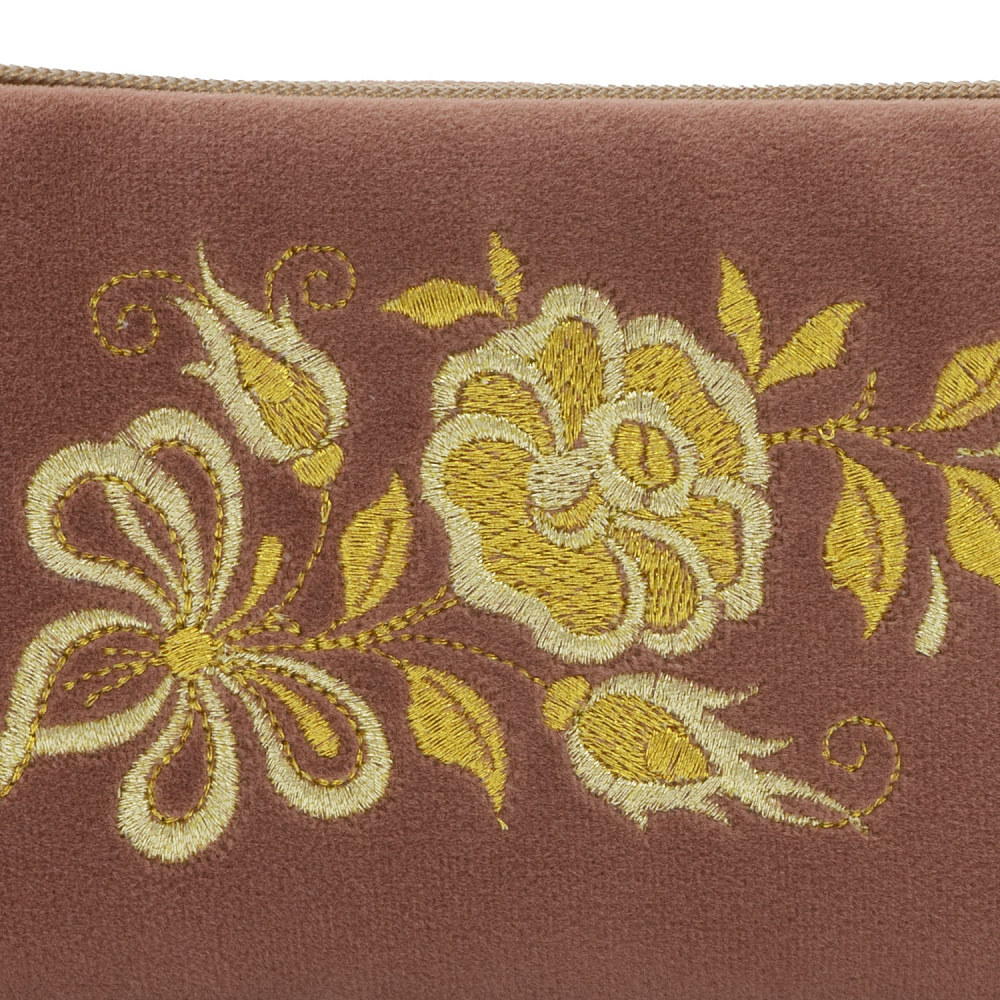 Очечник «Чайная роза». Темно-розовый с вышивкой - интернет магазин Русь Велика я фото 2