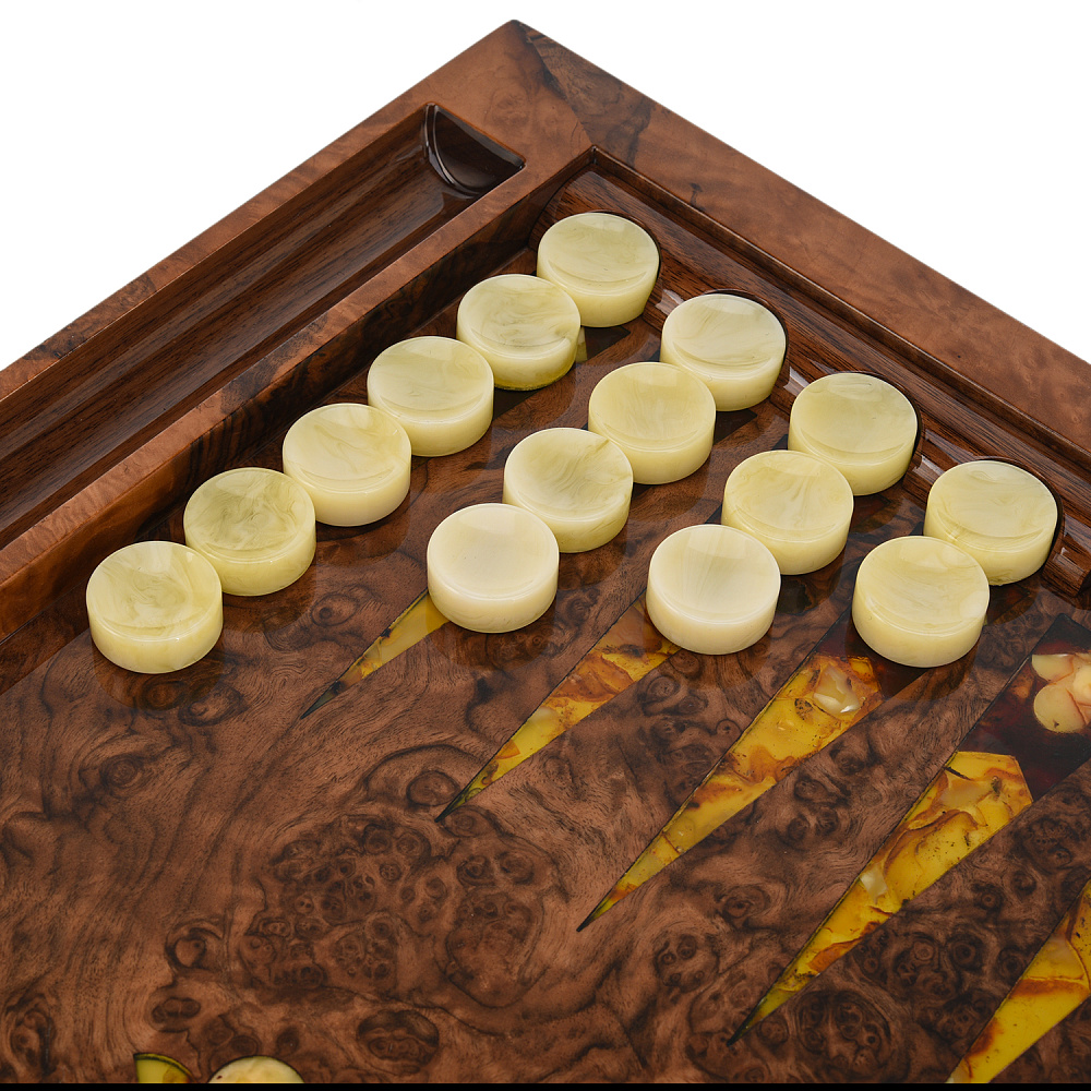 Нарды янтарные «Самурай» 60х32,5 см - интернет магазин Русь Велика я фото 7