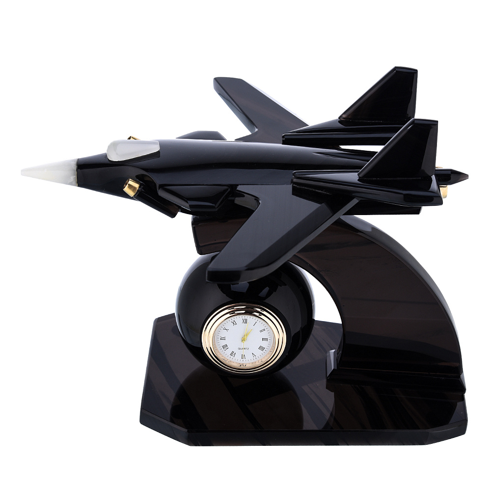 Часы настольные из камня «Самолет» - интернет магазин Русь Велика я фото 3
