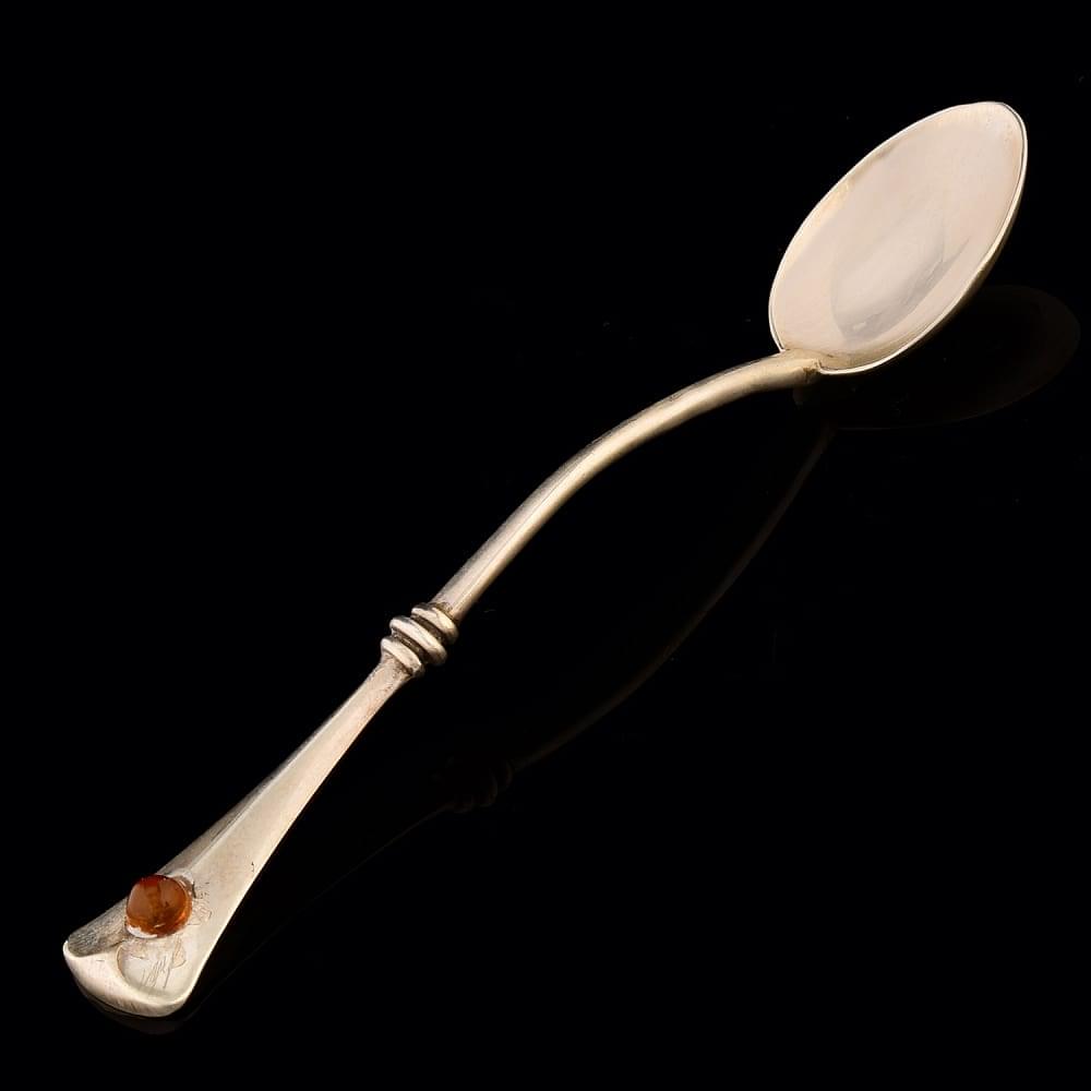 Деликатесный набор из янтаря «Шар». Серебро 875 * - интернет магазин Русь Велика я фото 6