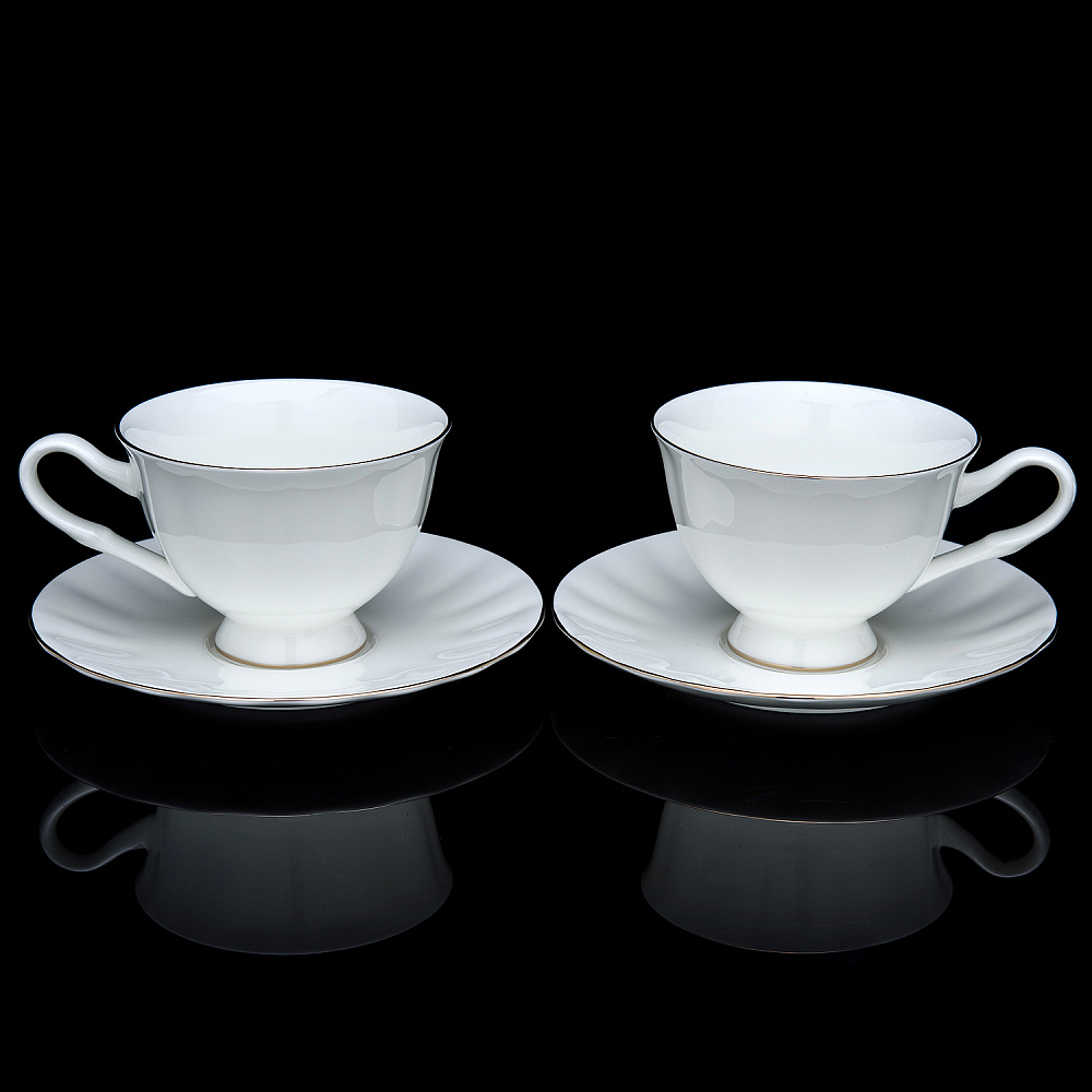 Чайный сервиз на 6 персон «Платиновая лента». Форма Нега. ИФЗ - интернет магазин Русь Велика я фото 4