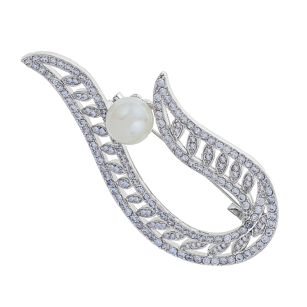 Брошь со стразами «Лента» - интернет магазин Русь Велика я 