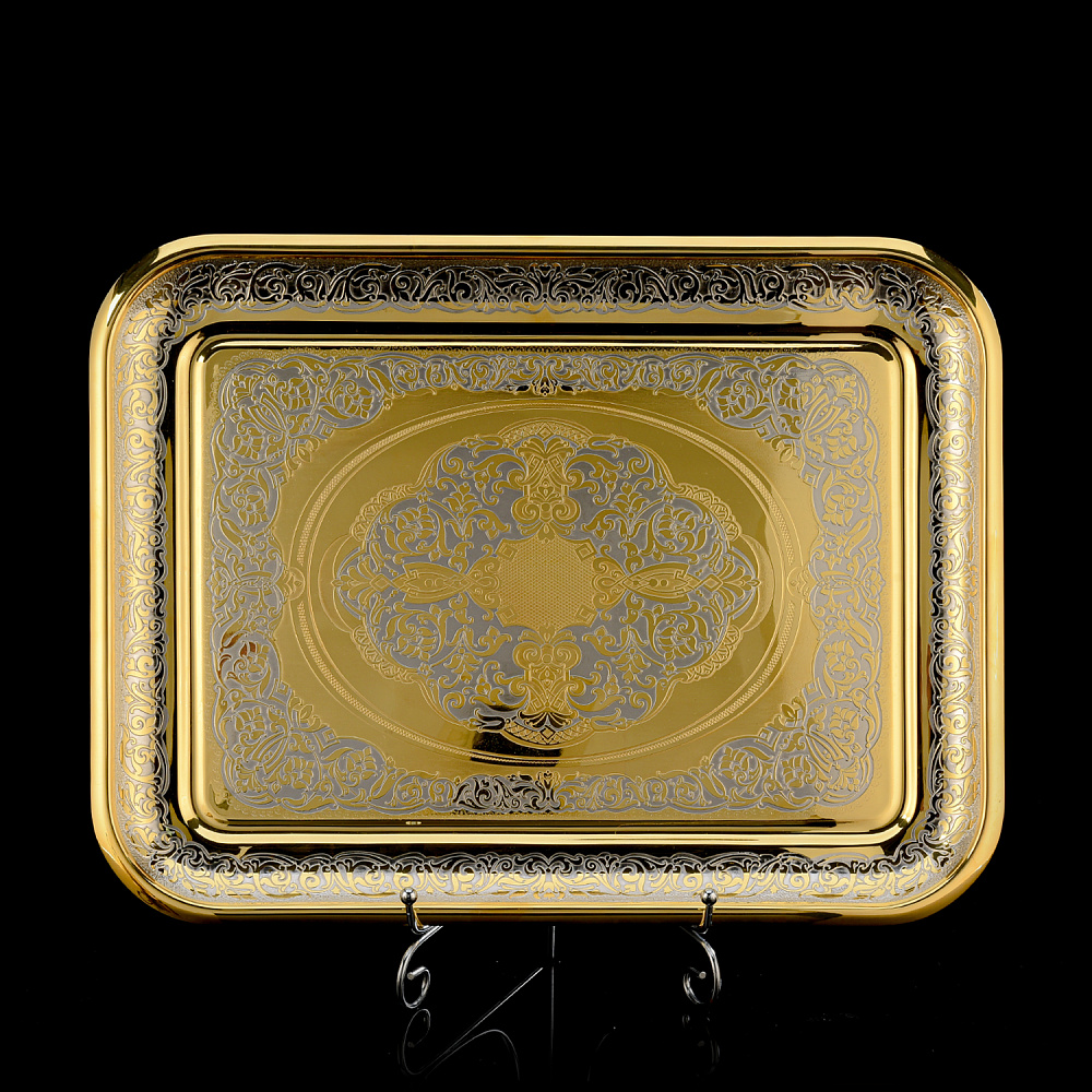 Чайный набор с подстаканниками. Златоуст - интернет магазин Русь Велика я фото 4