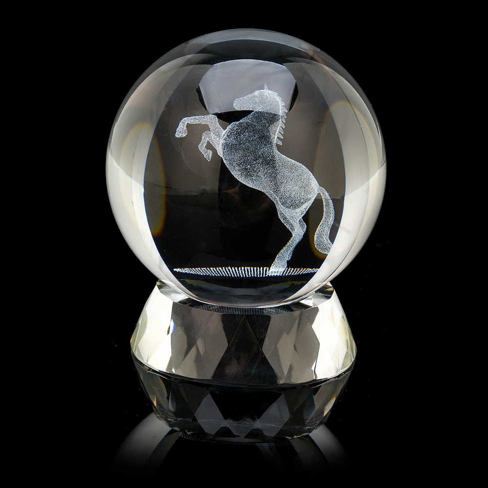 Лазерная графика. Символ 2026 года. Статуэтка «Лошадь» - интернет магазин Русь Велика я фото 1