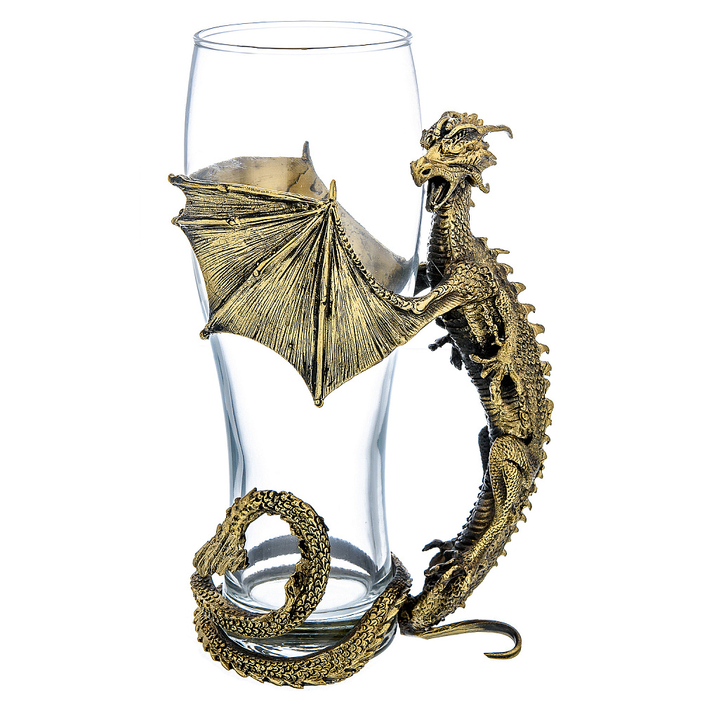 Пивной бокал 0,5 л «Дракон» - интернет магазин Русь Велика я 