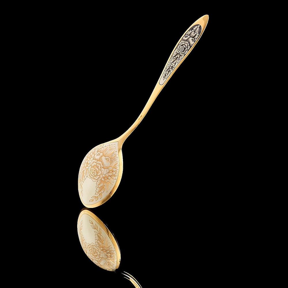 Ложка столовая 57.68 гр. Серебро 925* - интернет магазин Русь Велика я 