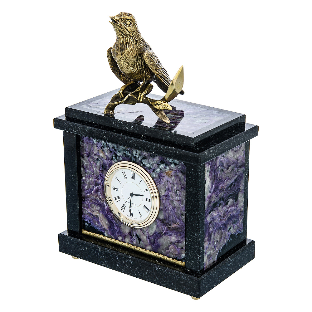 Часы из натурального камня «Соловей». Златоуст - интернет магазин Русь Велика я фото 2