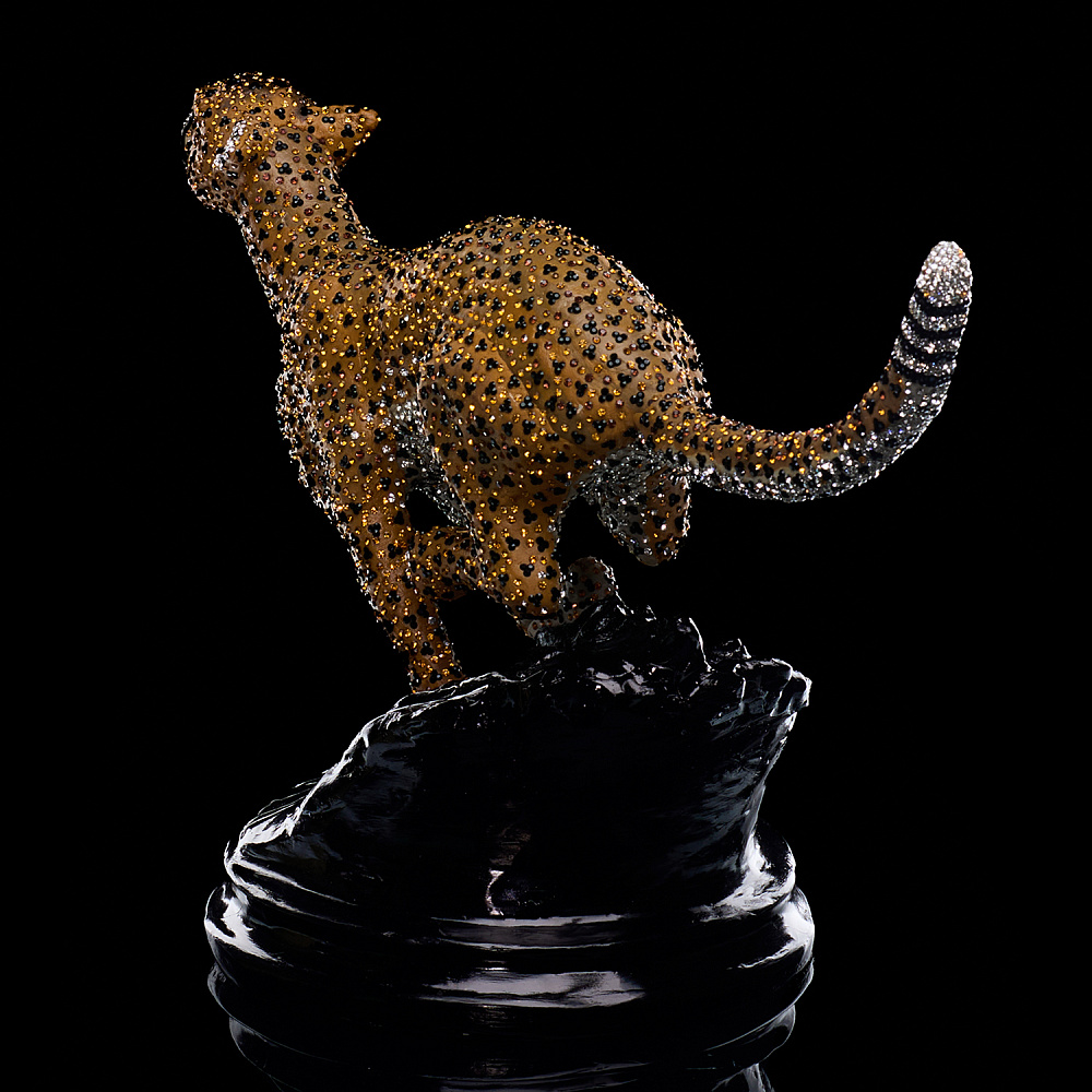 Скульптура с хрустальными стразами «Гепард». Asfour Crystal - интернет магазин Русь Велика я фото 4