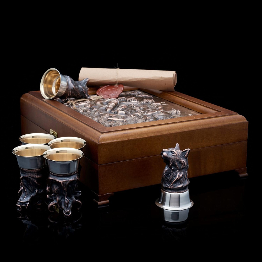 Набор стопок «Охота» (6 шт.) - интернет магазин Русь Велика я 