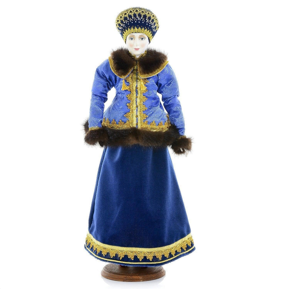 Интерьерная фарфоровая кукла «Василиса зима» - интернет магазин Русь Велика я 