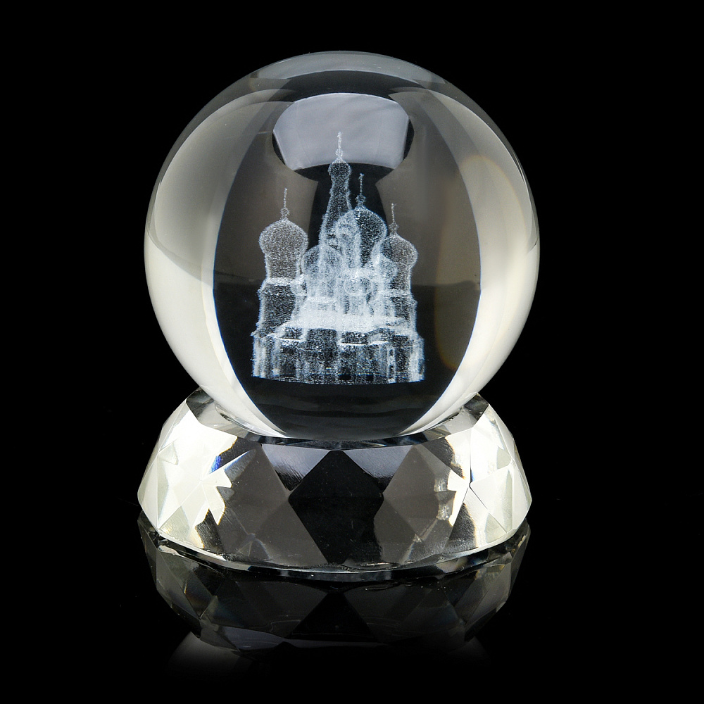 Лазерная графика. Статуэтка «Храм Василия Блаженного» - интернет магазин Русь Велика я фото 1