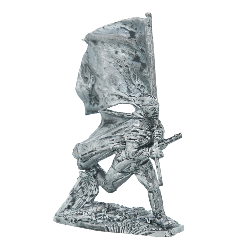 Оловянная миниатюра. Солдатик «Штурм Рейхстага. Знаменная группа №8» - интернет магазин Русь Велика я 