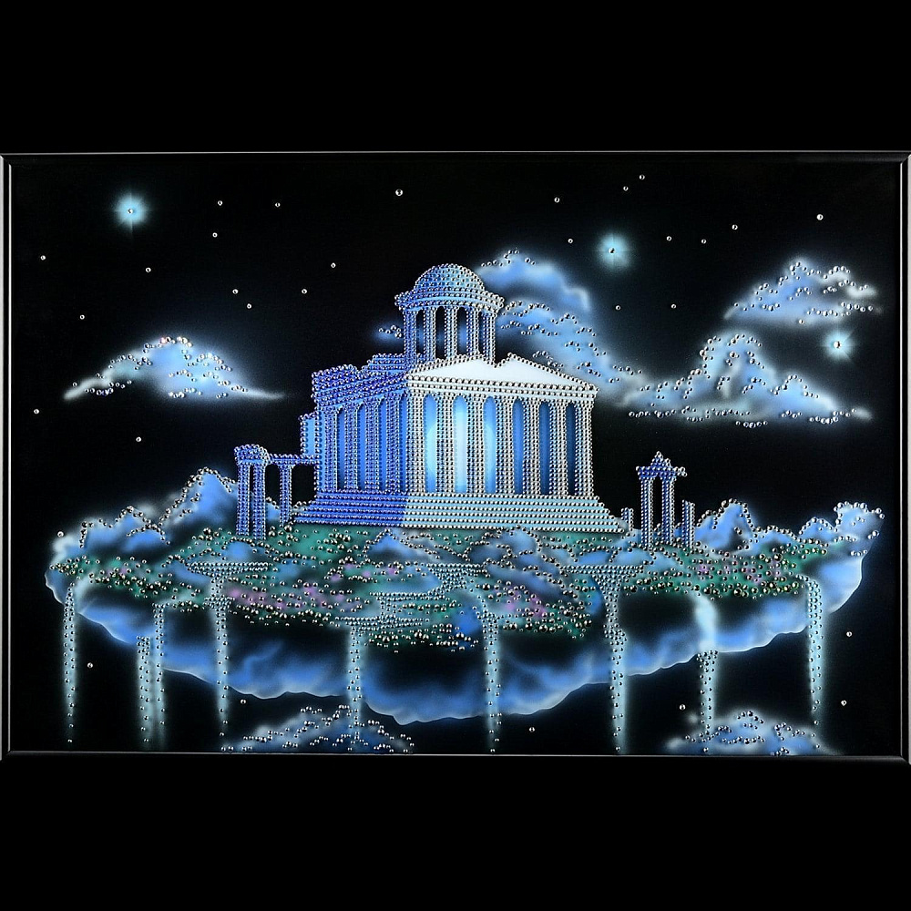 Картина «Затерянный мир». Сваровски Swarovski 60 х 40 см - интернет магазин Русь Велика я 