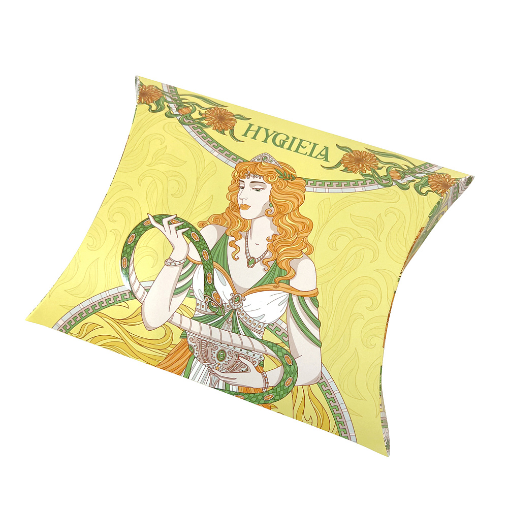 Платок шелковый «Богиня Гигея» 90х90 см - интернет магазин Русь Велика я фото 3